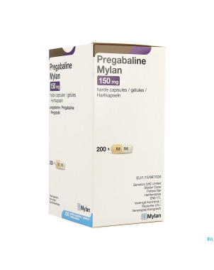 Pregabaline mylan caps 200 x 150mg