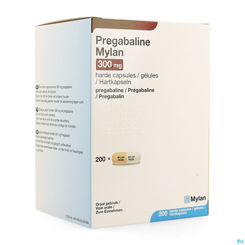 Pregabaline mylan caps 200 x 300mg