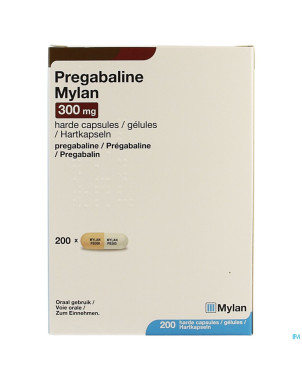 Pregabaline mylan caps 200 x 300mg