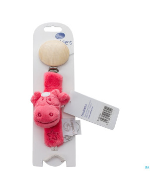 Noukie's attache sucette lola corail rose