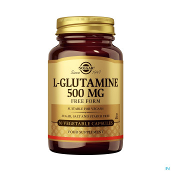 Solgar l-glutamine 500mg    v-caps  50