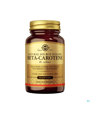 Solgar beta carotene 7mg    softgel  60