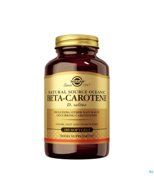 Solgar beta carotene 7mg    softgel 180