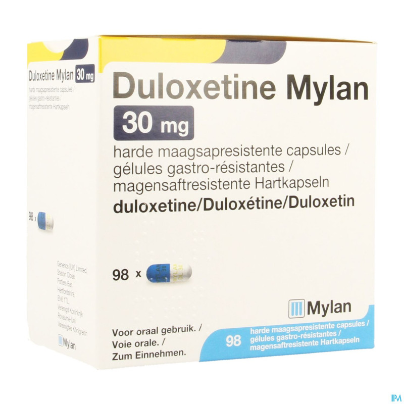Duloxetine viatris gastro resist caps 98x30mg