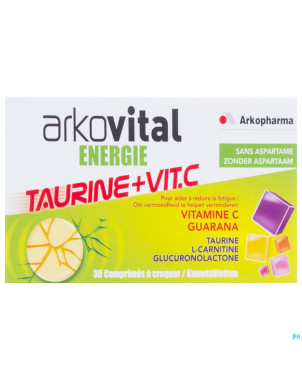 Arkovital energie taurine comp croq. 30
