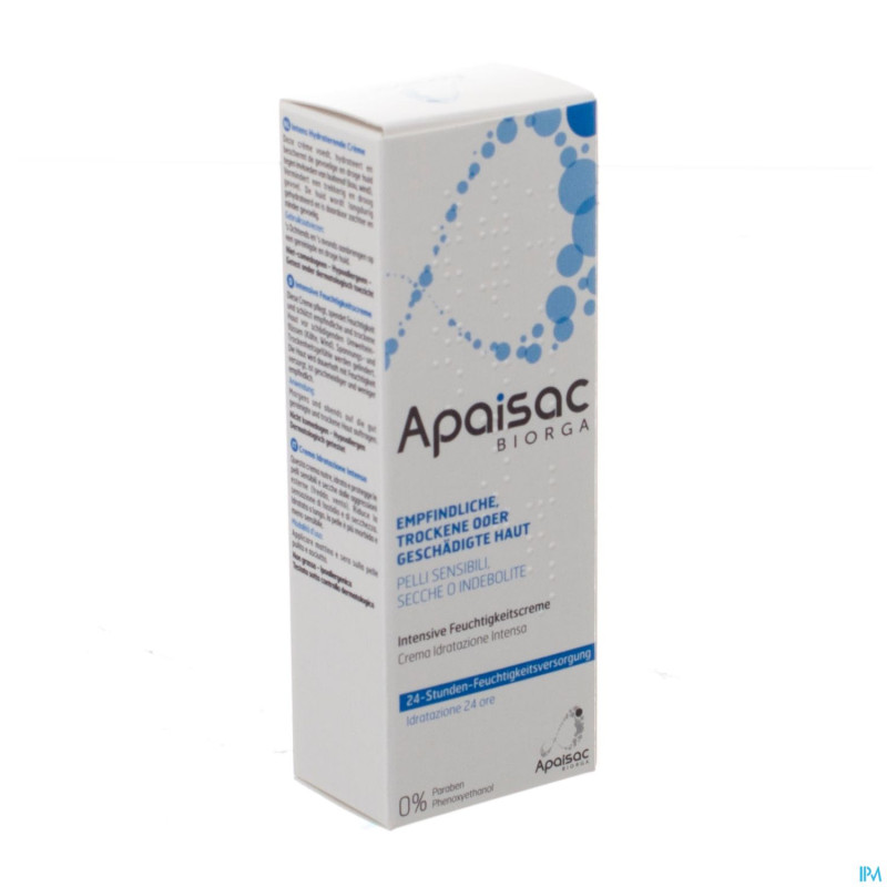 Apaisac biorga creme hydratation intense tube 40ml