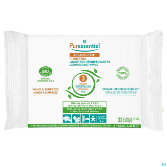Puressentiel assanissant lingettes desinfectant.32