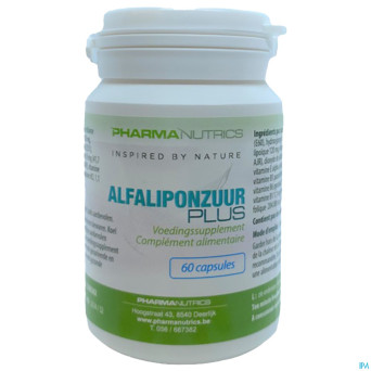 Alfa liponzuur plus v-caps 60    pharmanutrics