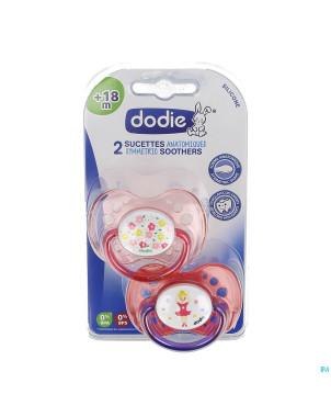 Dodie sucette anatomique silic. +18m fille  2