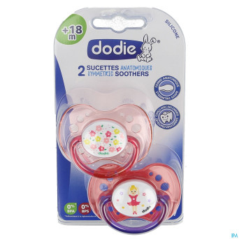 Dodie sucette anatomique silic. +18m fille  2