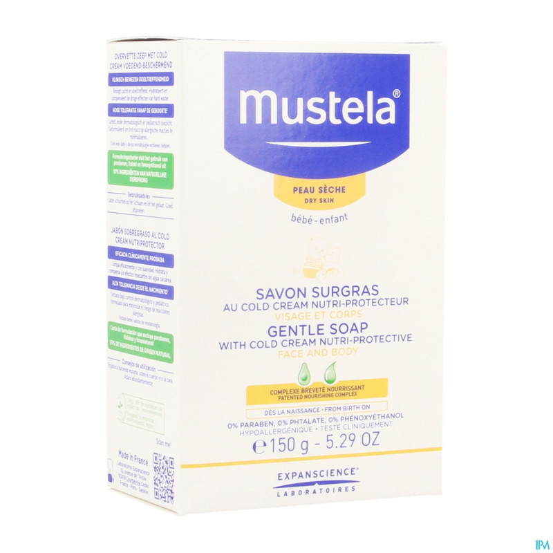 Mustela ps savon nourrissant cold cream    150g