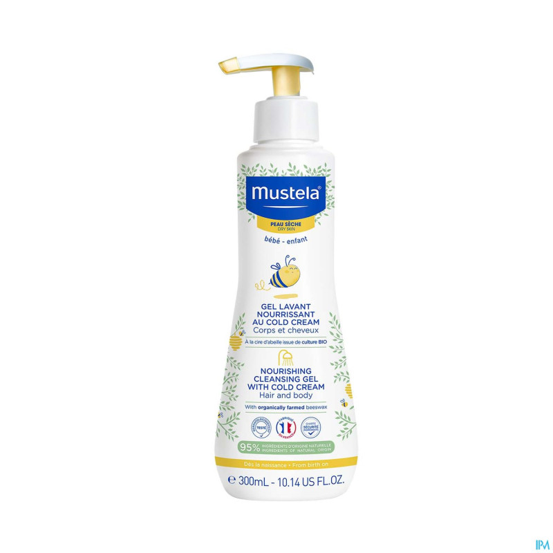 Mustela ps gel lavant nourrissant cold cream 300ml