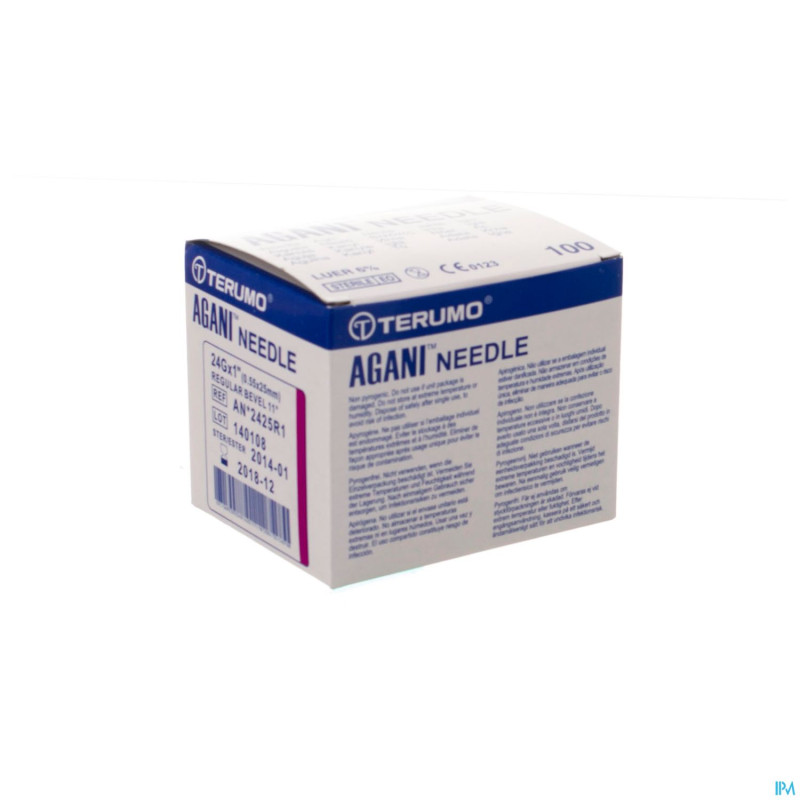 Terumo aiguille agani 24g 1 rb mauve    5