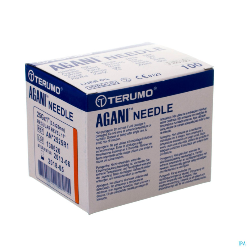 Terumo aiguille agani 25g 1 rb orange    5