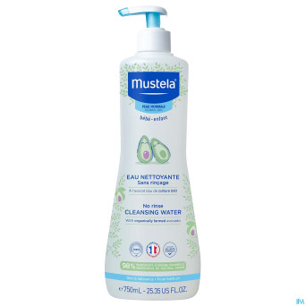 Mustela pn eau nettoyante s/rincage 750ml
