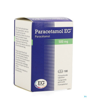 Paracetamol eg  500mg comp pell 100 pot