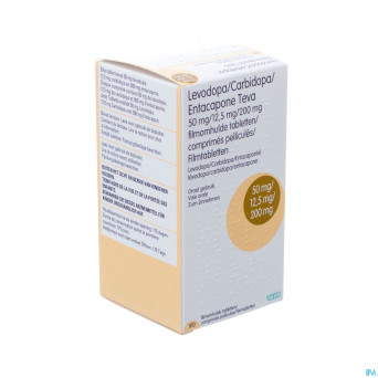 Levodopa carbidopa entacapone teva 100x50/12,5/200