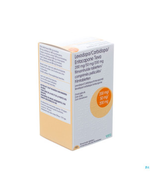 Levodopa carbidopa entacapone teva 100x200/50/200