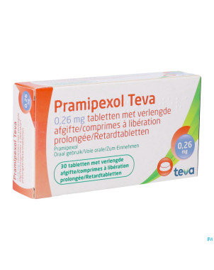 Pramipexol teva 0,26mg liber.prol comp  30