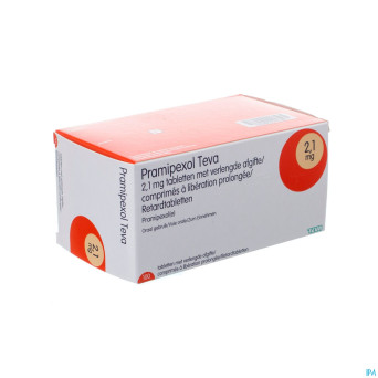 Pramipexol teva 2,10mg liber.prol comp 100