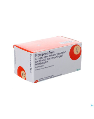 Pramipexol teva 2,10mg liber.prol comp 100
