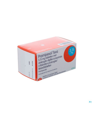 Pramipexol teva 3,15mg liber.prol comp 100