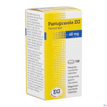 Pantoprazole eg 40mg gastro resist comp 100x40mg