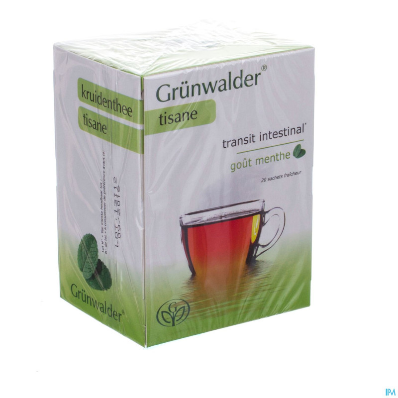 Grunwalder transit tisane menthe sach 20 price off