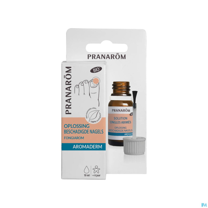 Pranarom aromaderm lotion ongle jaune fl 10ml