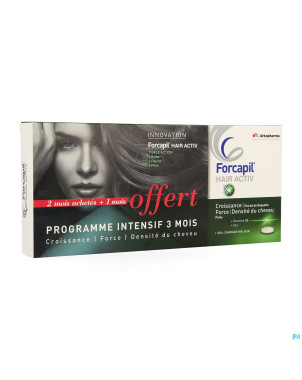 Forcapil hair activ    comp 3x30 promo 3 mois