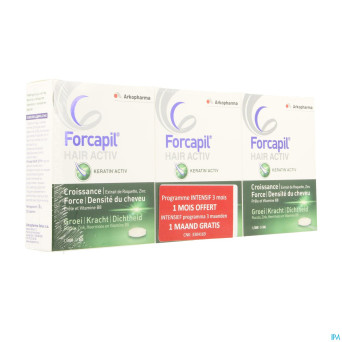 Forcapil hair activ    comp 3x30 promo 3 mois