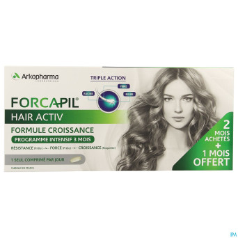 Forcapil hair activ    comp 3x30 promo 3 mois