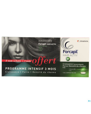 Forcapil hair activ    comp 3x30 promo 3 mois