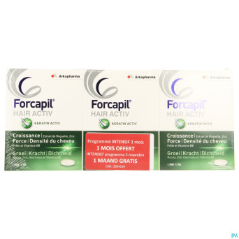 Forcapil hair activ    comp 3x30 promo 3 mois