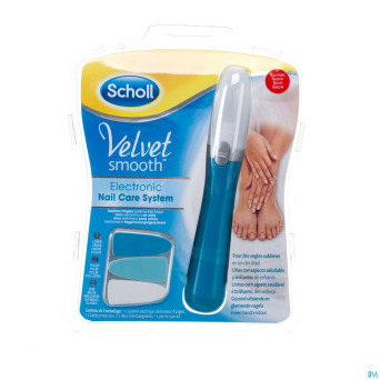 Scholl velvet smooth electr. nail care system bleu