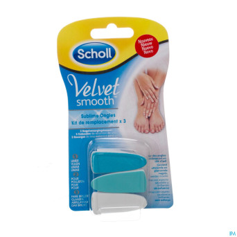 Scholl velvet smooth subl. ongles tetes recharg. 3