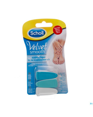 Scholl velvet smooth subl. ongles tetes recharg. 3