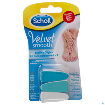 Scholl velvet smooth subl. ongles tetes recharg. 3