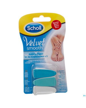 Scholl velvet smooth subl. ongles tetes recharg. 3