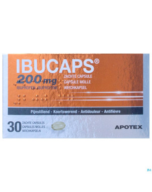 Ibucaps 200mg apotex caps doux 30