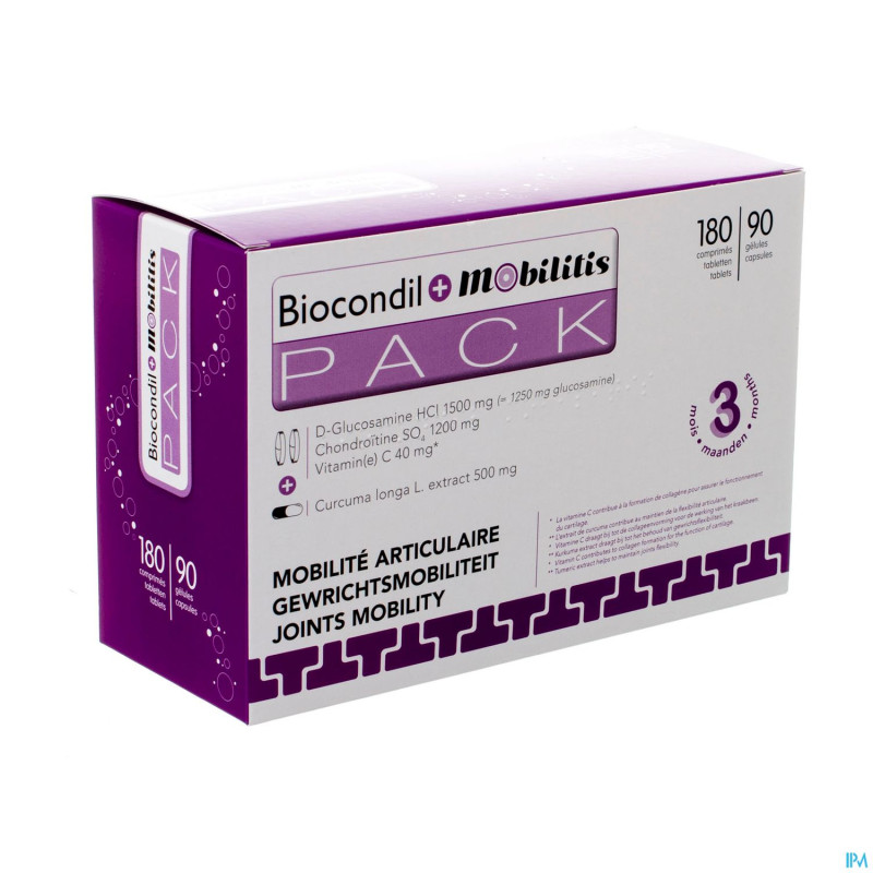 Biocondil comp 180 + mobilitis caps 90