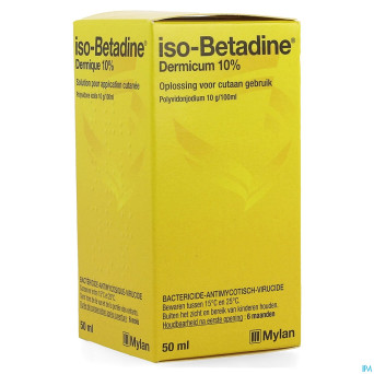 Iso betadine dermique 10% sol fl  50ml