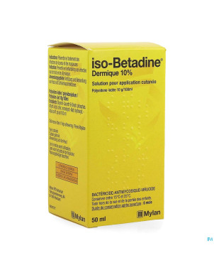 Iso betadine dermique 10% sol fl  50ml