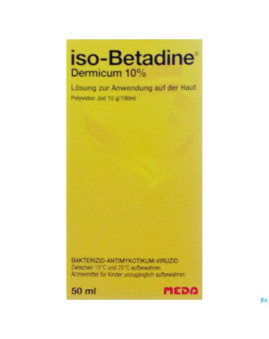 Iso betadine dermique 10% sol fl  50ml