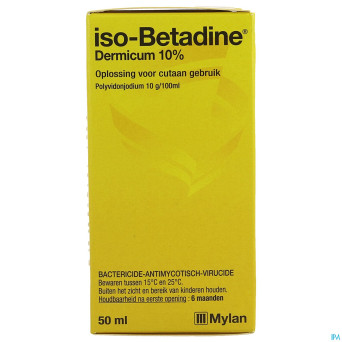 Iso betadine dermique 10% sol fl  50ml