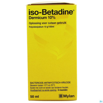 Iso betadine dermique 10% sol fl  50ml