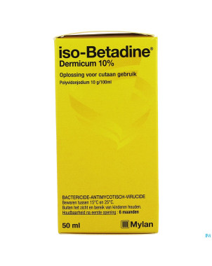 Iso betadine dermique 10% sol fl  50ml