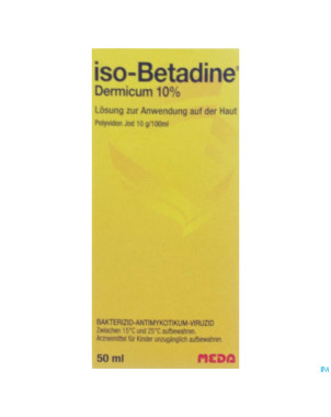 Iso betadine dermique 10% sol fl  50ml