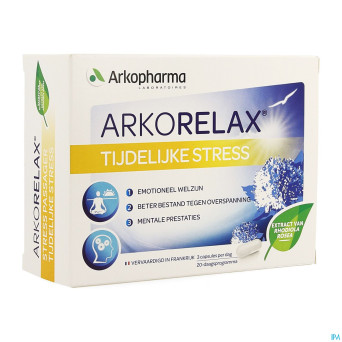 Arkorelax rhodiorelax stress blister caps  60
