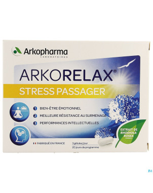 Arkorelax rhodiorelax stress blister caps  60